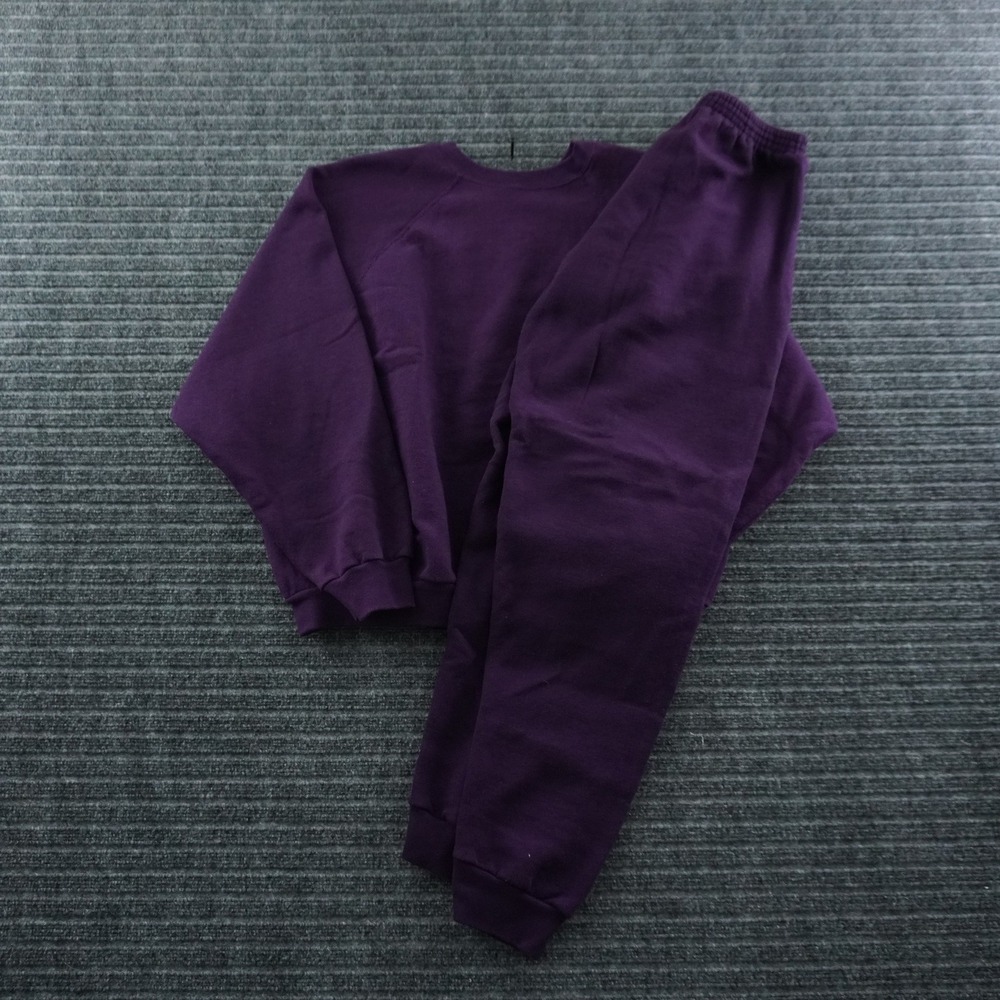 Tultex Maximum Sweats Tracksuit Set Mens 3XL/XL Purple Vintage 90s USA Made